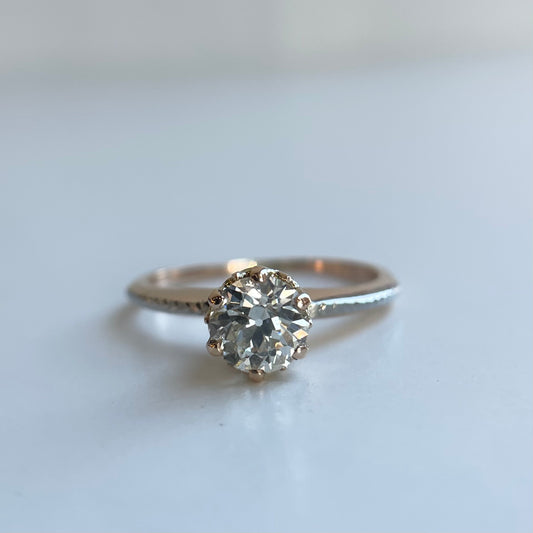 .83 ct Yellow Gold Engagement Ring