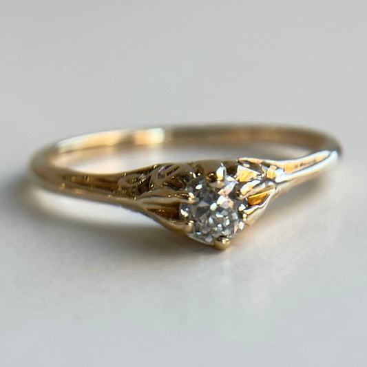.20 ct Vintage Diamond Promise Ring