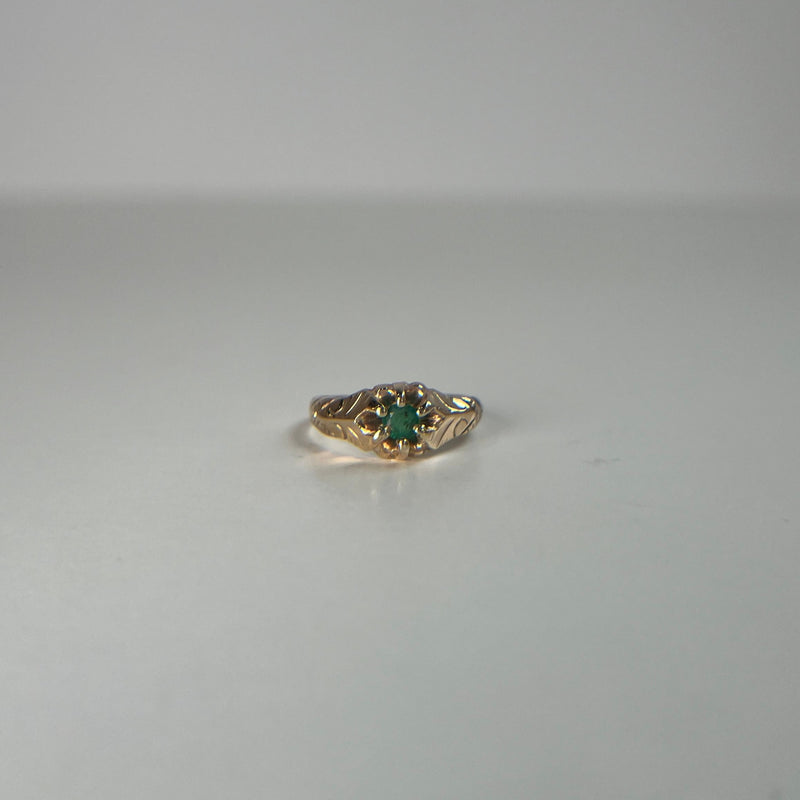 Bezel Set Moonstone and Yellow Gold Ring Sundance Jewelers